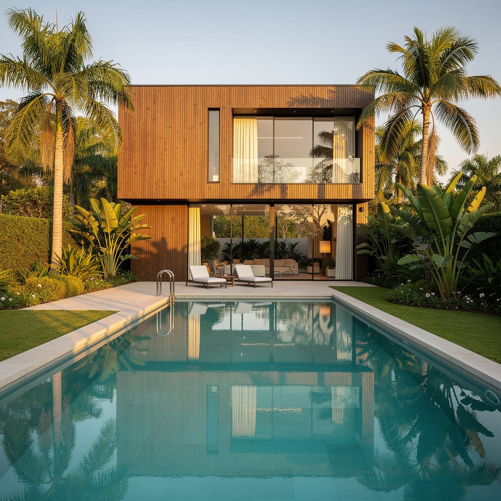 Modern villa exterior