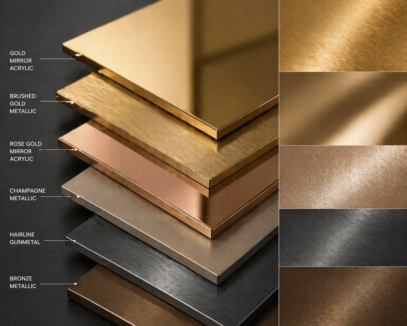 Acrylic & Metallic Feature Panels