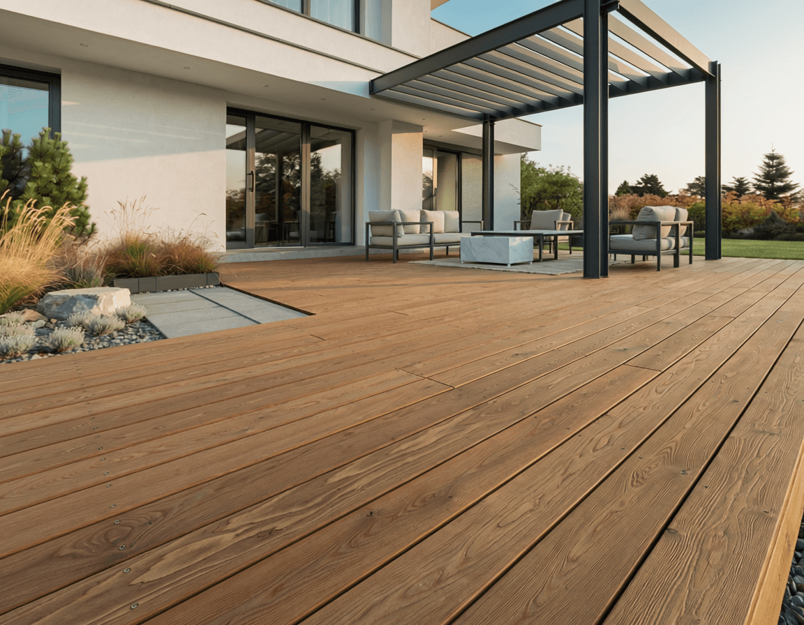 Natural Wood Decking 4